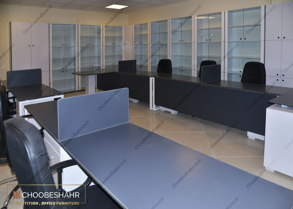 میز های کارشناسی-کتابخانه اداری-پروژه شرکت دارو سازی آنی درمان