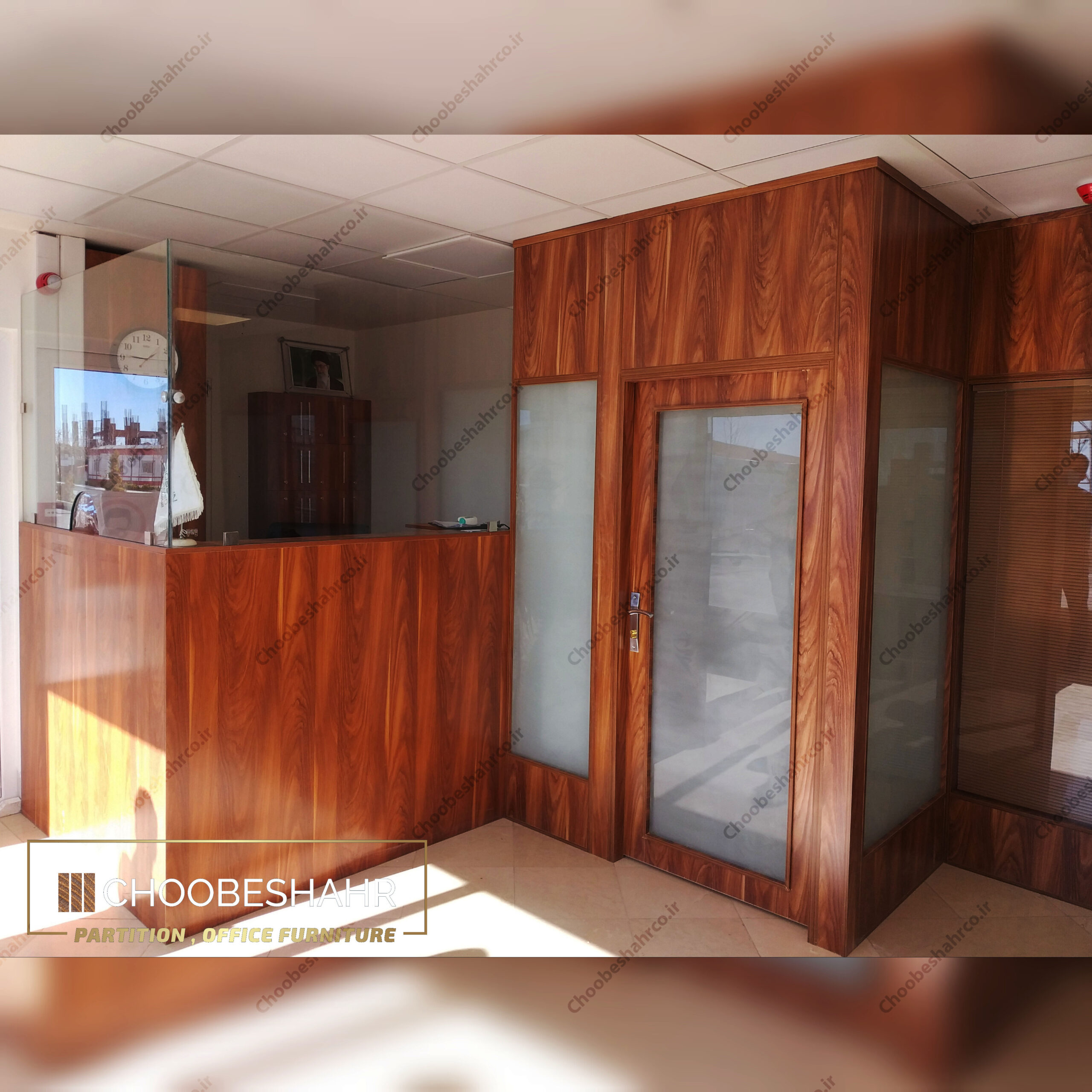 پارتیشن بندی و میز پذیرش پروژه شرکت دارو سازی بیوسان فارمد
