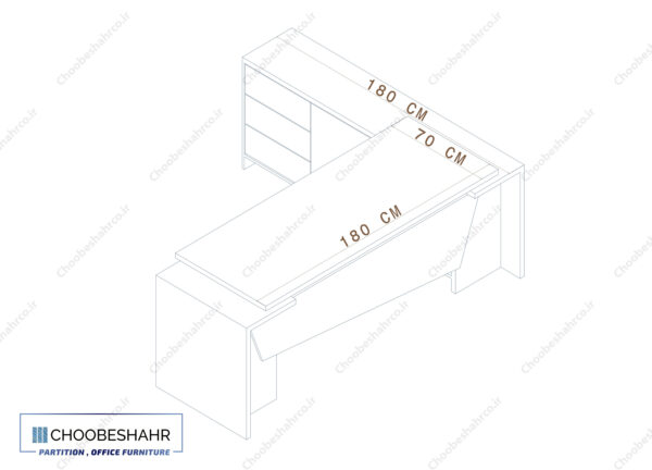 میز مدیریت MD-105 - تصویر 8