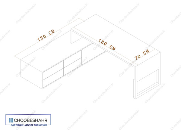 میز مدیریت MD-102 - تصویر 8
