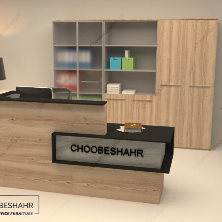 میز منشی-کانتر پذیرش کد RD-101-1 چوب شهر