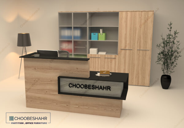 میز منشی-کانتر پذیرش کد RD-101-1 چوب شهر