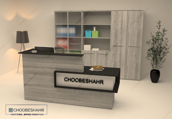 میز منشی-کانتر پذیرش کد RD-101-2 چوب شهر