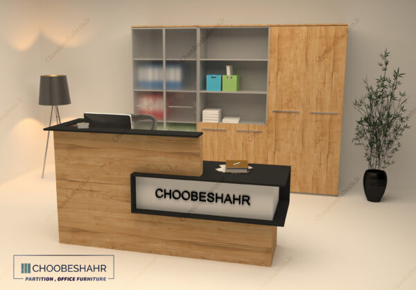 میز منشی-کانتر پذیرش کد RD-101-3 چوب شهر
