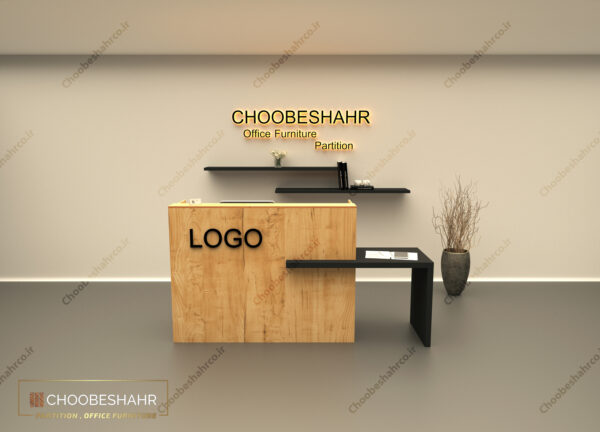 میز منشی-کانتر پذیرش RD-102-03 چوب شهر