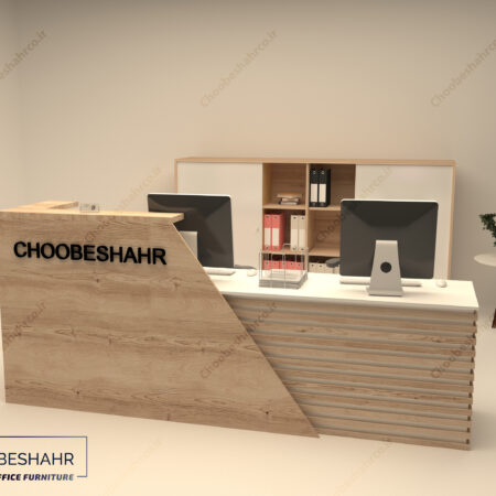 میز منشی-کانتر پذیرش کد RD-105-02 چوب شهر