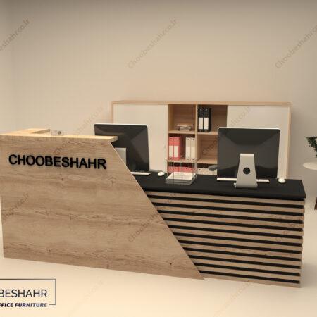 میز منشی-کانتر پذیرش کد RD-105-01 چوب شهر