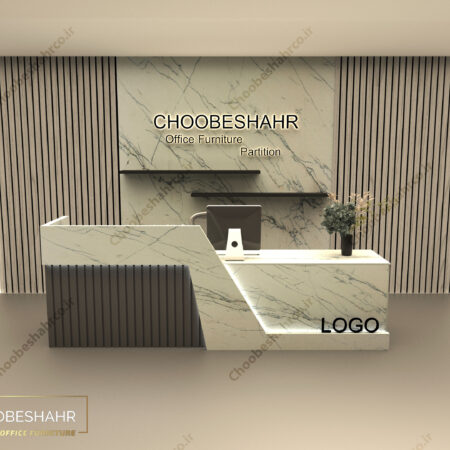 میز منشی-کانتر پذیرش کد RD-111 چوب شهر