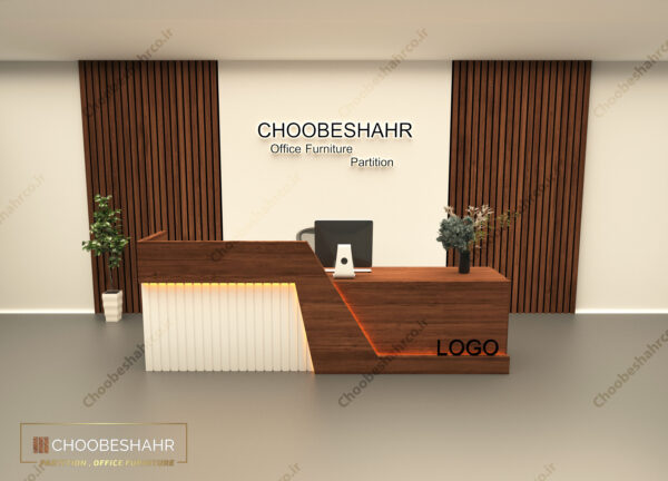میز منشی-کانتر پذیرش کد RD-111_02 چوب شهر