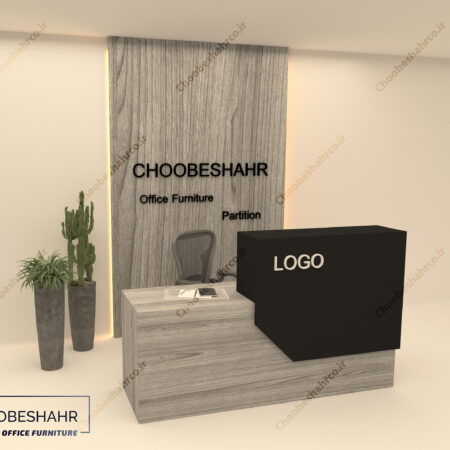 میز منشی-کانتر پذیرش کد RD-112-2 چوب شهر