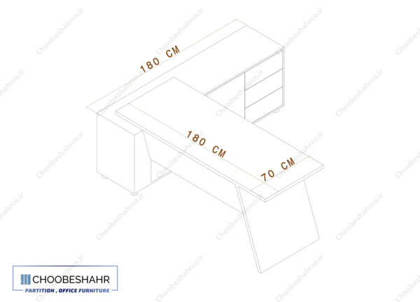 میز مدیریت MD-108 - تصویر 6