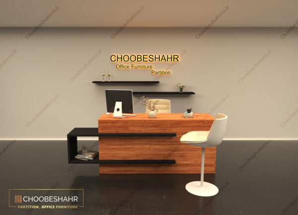 میز منشی-کانتر پذیرش کد RD-115-01 چوب شهر