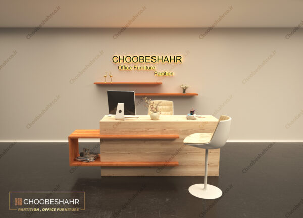 میز منشی-کانتر پذیرش کد RD-115-03 چوب شهر