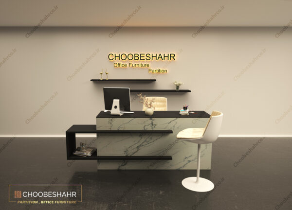 میز منشی-کانتر پذیرش کد RD-115-05 چوب شهر