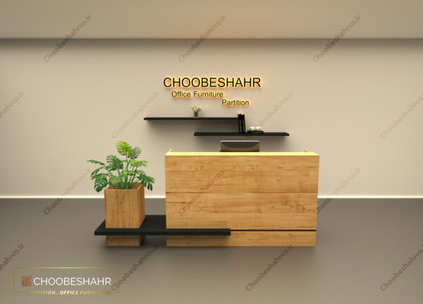 میز منشی-کانتر پذیرش RD-116-01 چوب شهر