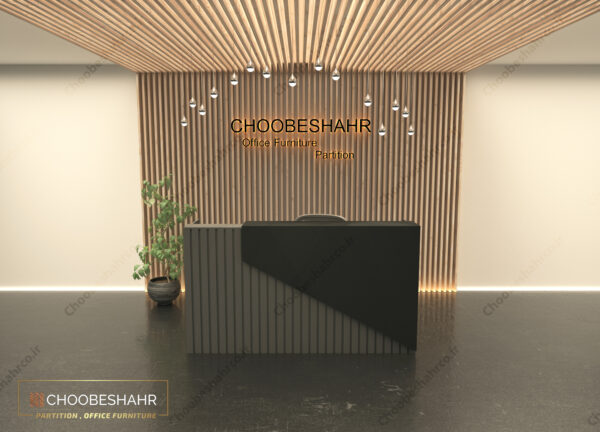 میز منشی-کانتر پذیرش کد RD-120-4 چوب شهر