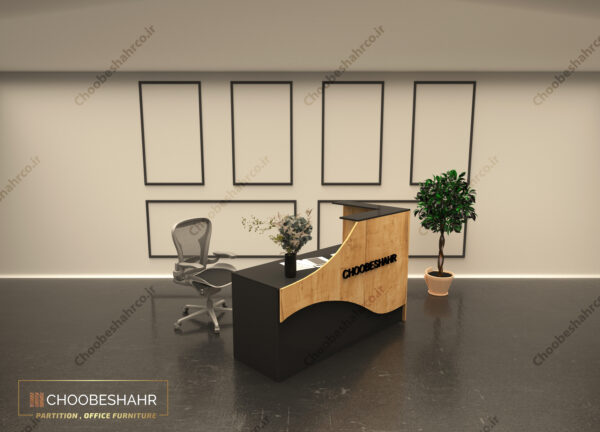 میز منشی-کانتر پذیرش کد RD-118-1 چوب شهر