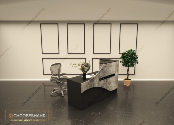 میز منشی-کانتر پذیرش کد RD-118-2 چوب شهر