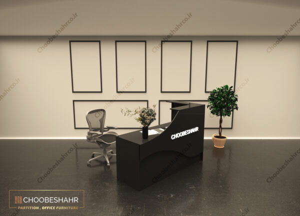 میز منشی-کانتر پذیرش کد RD-118-3 چوب شهر