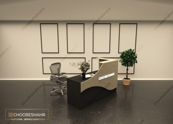 میز منشی-کانتر پذیرش کد RD-118-4 چوب شهر
