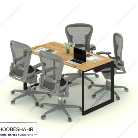 میز کنفرانس چهار نفره پایه فلزی CD-101